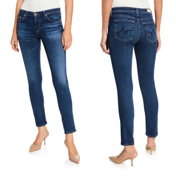 AG Adriano Goldschmied Jeans The Stilt Cigarette Leg Distressed size 27 Stretch - Picture 1 of 13